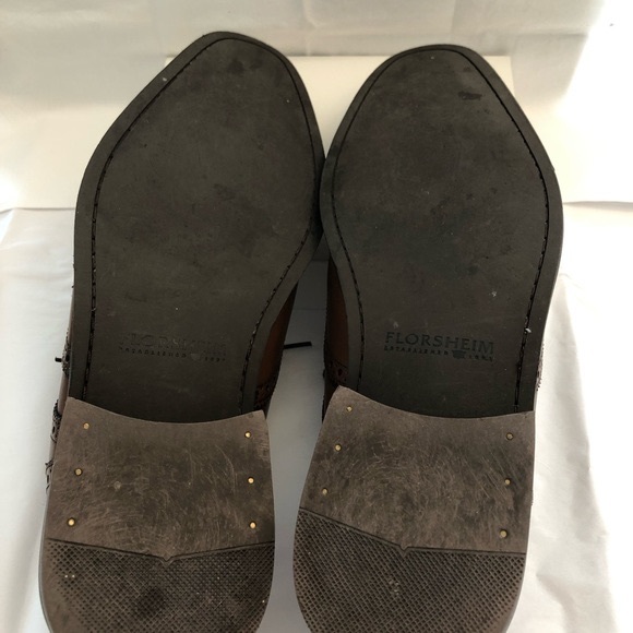 Florsheim Palladino Oxford Wingtips 11428 Cognac Lace Up Dress Shoe Sz 11 D - Picture 6 of 9